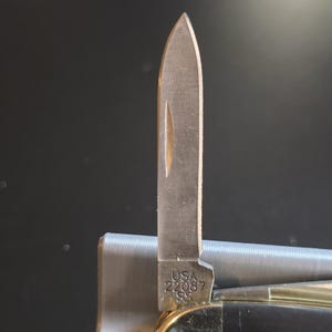 2008 Case XX 22087 SS Pocketknife Black Handle 2-Blade Pen Stainless Steel image 7