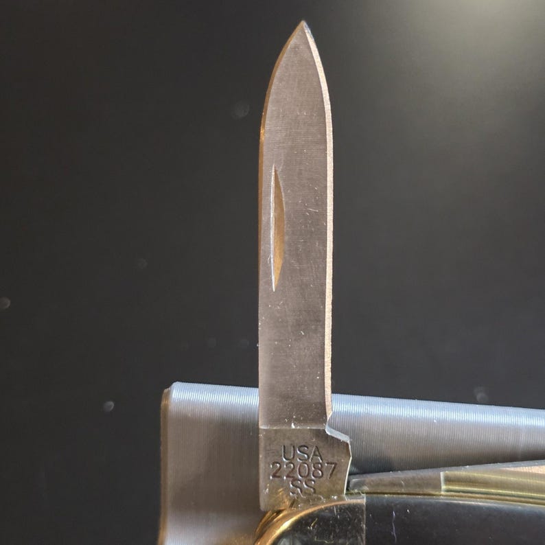 2008 Case XX 22087 SS Pocketknife Black Handle 2-Blade Pen Stainless Steel image 7