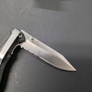 Case XX TecX X Pro II Folding Knife T0013.75T Part Serrated Black Handle w/Box image 4