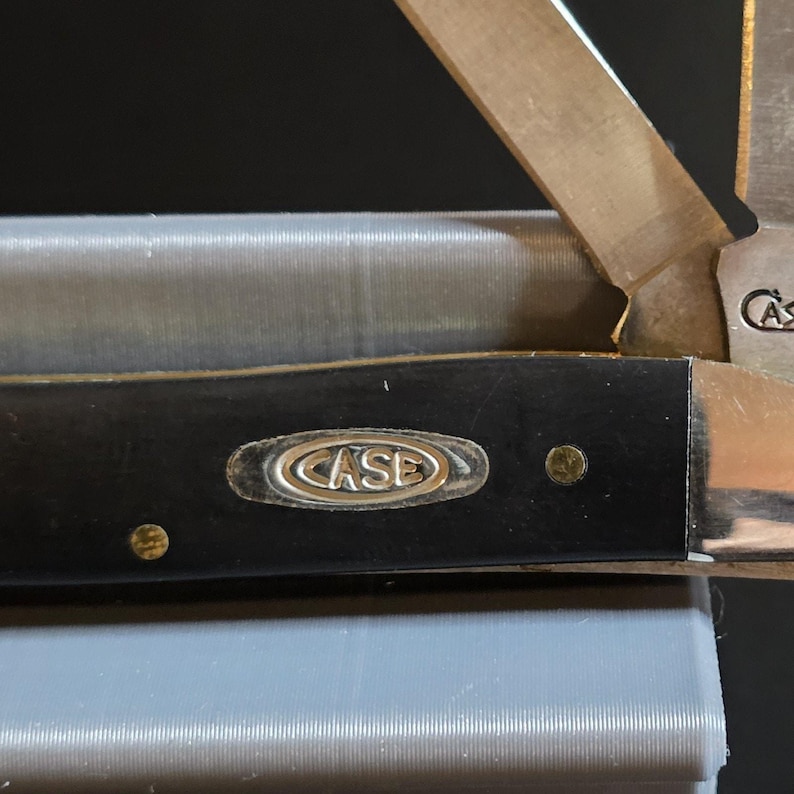 2008 Case XX 22087 SS Pocketknife Black Handle 2-Blade Pen Stainless Steel image 5