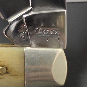 Case XX Mini Trapper Pocket Knife – 2006 – Peach Seed Jigged Bone image 1