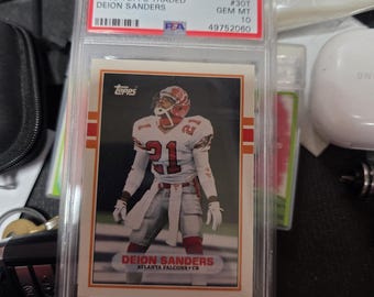 1989 Topps Traded Deion Sanders RC #30T PSA 10 Gem Mint Falcons HOF
