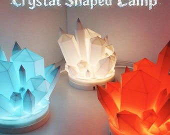 Crystal Shaped Lamp Gift | RGB Night Light | Bedside