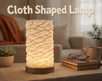 Modern Textured Table Lamp – Soft Ambient Glow, RGB Color Changing, USB Powered Bedside Light