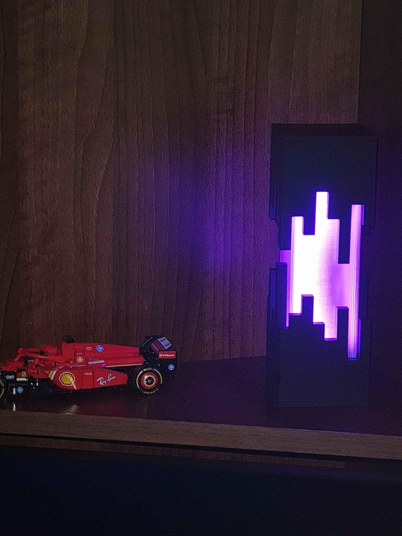 RGB Ender Gaming Lamp – Cyberpunk Pixel Light, Stream Room Decor image 8