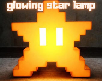Glowing star light | RGB | Mario Decoration | USB | Stream room Decor
