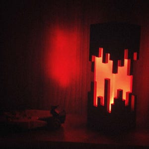 RGB Ender Gaming Lamp – Cyberpunk Pixel Light, Stream Room Decor image 9