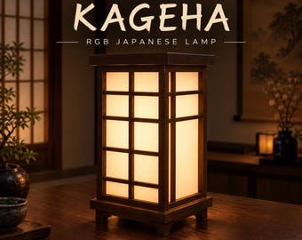 Japanese RGB Table Lamp – USB Powered with Remote & Adjustable Brightness (CUSTOMIZABLE)