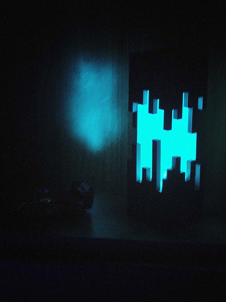 RGB Ender Gaming Lamp – Cyberpunk Pixel Light, Stream Room Decor image 11