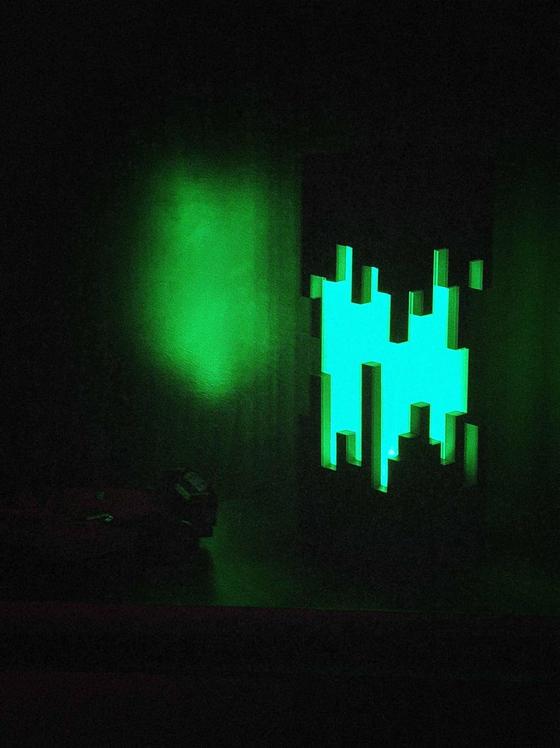 RGB Ender Gaming Lamp – Cyberpunk Pixel Light, Stream Room Decor image 10