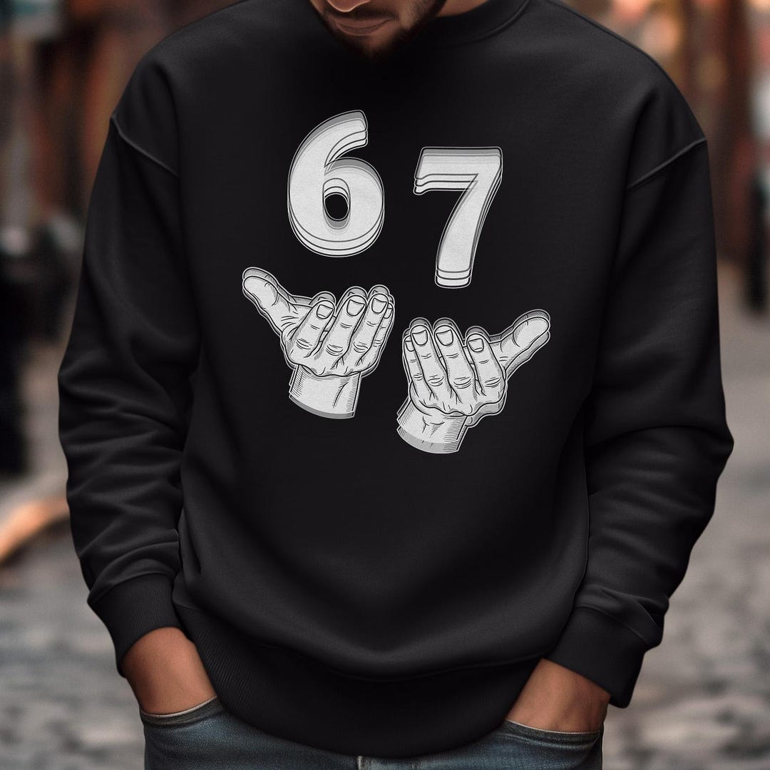 Six Seven Meme Funny Shirt, Meme Lovers 67 Style Custom Gift Generation ...
