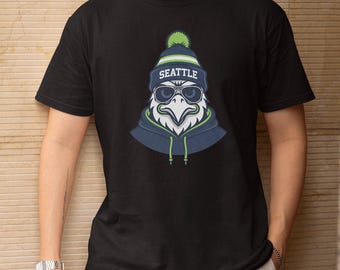 Seattle Mascot Supporters Inspired Shirt, Funny Football Custom Gift Mascots Graphic Tee, Personalized Sports Style For Fans Unisex Tshirt