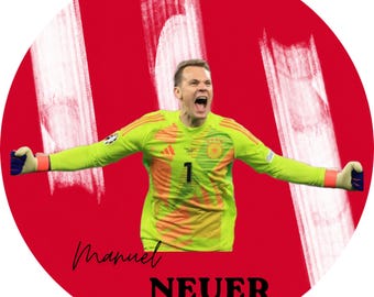 Manuel Neuer Player Fans Ornament, Christmas Tree Decor, Festive Keepsake Personalized Ceramic Ornament