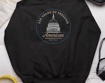 250 Years Of American Freedom Shirt, Proud USA America Custom Gift Patriotic Graphic Tee, Personalized Gift Anniversary Unisex T-Shirt