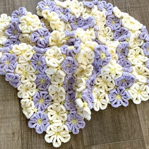 Kocyk dla dziecka szydełkowy, kocyk dla dziecka Daisy Buddy, kocyk do otulania, rekwizyt do zdjęć, kocyk do wózka, prezent na baby shower, kocyk do odbioru dziecka