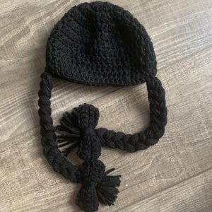 Baby braids Wig Hat, Newborn Halloween Costume, Witch Wig Hat, Photography Outfit, Baby Braids Wig Hat, Toddler Wig Hat, Photo Props