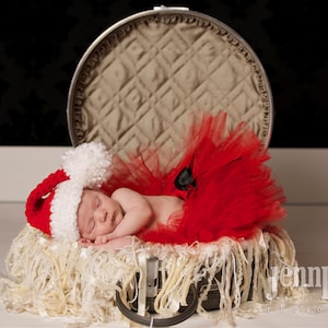 Baby Santa Claus Hat, Christmas Photoshoot, Kids Costume, Holiday Outfit Newborn, Xmas Photo Prop, Toddler Long Tail Hat, Crochet Infant Hat