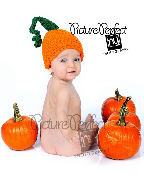 Pumpkin Hat Newborn Preemie Halloween Hats Kids and Baby Halloween Newborn Baby Boy Costume Photoshoot Fall Baby Hat Horror Photo Prop Etsy