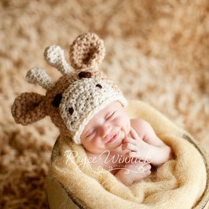 Giraffe Baby Boy Hat, Newborn Photoshoot Outfit, Infat Halloween Costume, Kids And Baby Fall, Animal Beanie Hat, Safari Hat, Photo Prop image 4