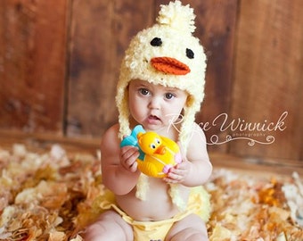 Baby Duck Costume, Newborn Halloween Costume, Toddler Duck Beanie, Kids And Baby Fall, Newborn Duckie Hat, hanksgiving Photoshoot,Animal Hat