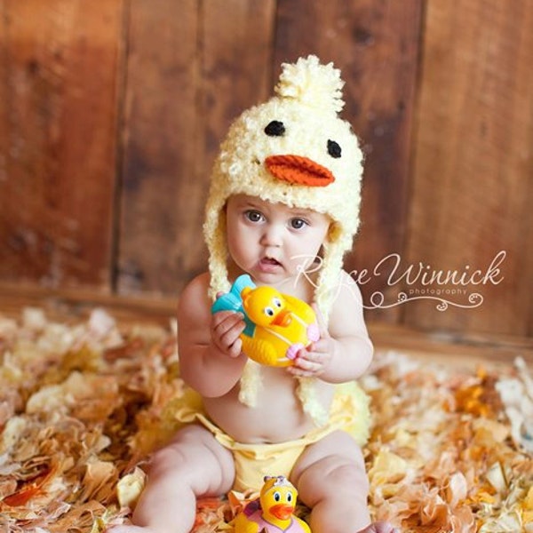 Baby Duck Costume, Newborn Halloween Costume, Toddler Duck Beanie, Kids And Baby Fall, Newborn Duckie Hat, hanksgiving Photoshoot,Animal Hat