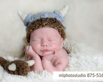 Baby Viking Hat, Halloween Costume, Newborn Boy Viking Outfit, Newborn Photography Prop, Kids And Baby Halloween, Infant Costume, Spooky