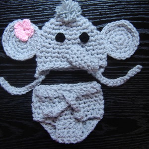 Baby Elephant Costume, Newborn Halloween Photo Outfit, Spooky Photoshoot, Earflap Beanie, Baby Animal Hat,Kids And Baby Gift,Elephant Outfit
