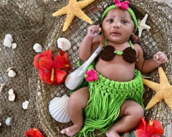 Baby hula girl costume deals