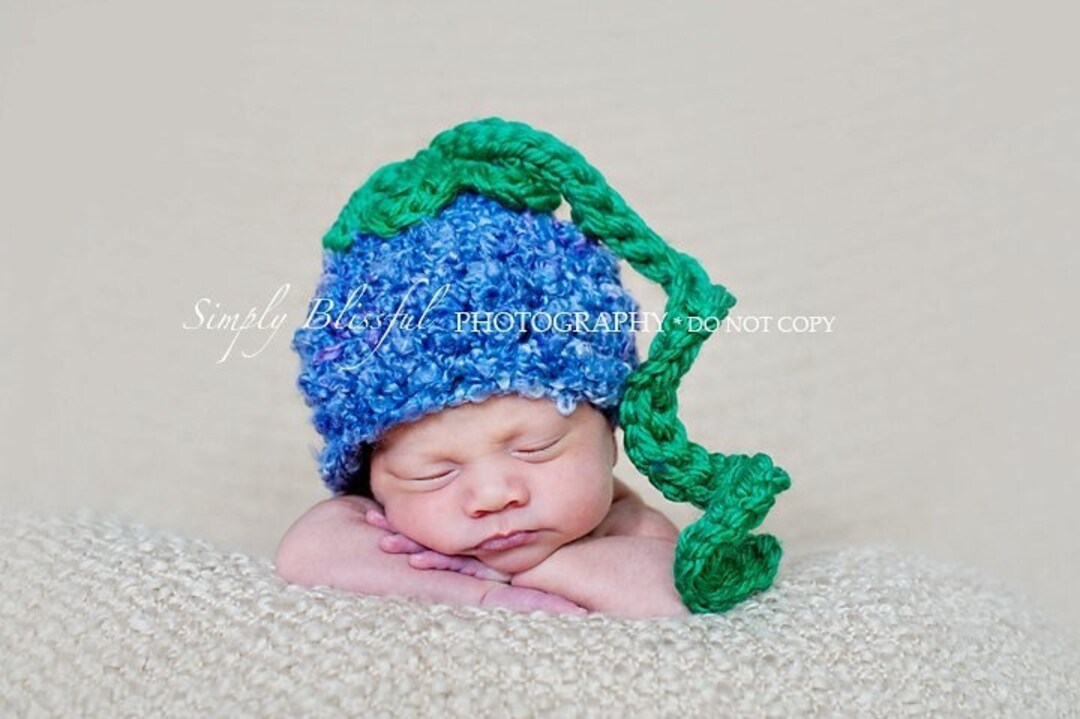 Blueberry Baby Hat, Crochet Lemon Hat, Baby Sun Hat, Photo Outfit Baby