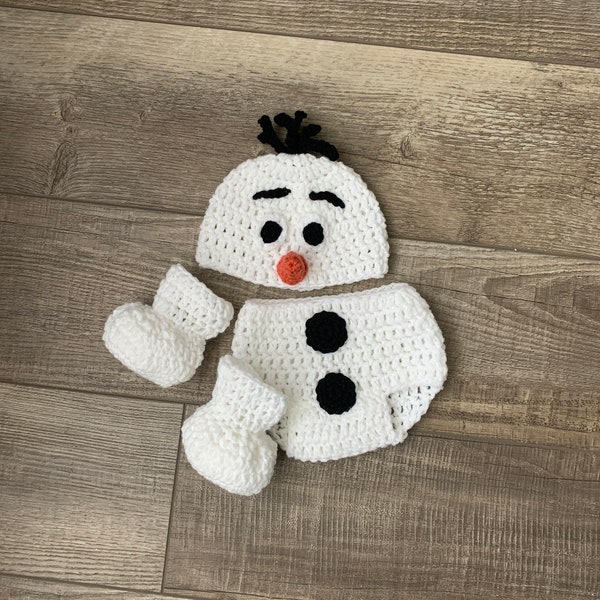 Snowman Costume Kids, Ol*f Newborn Costume, Winter Baby Outfit, Newborn Photography Outfit, Snowman Hat, Winter Toddler Beanie, Photo Props,