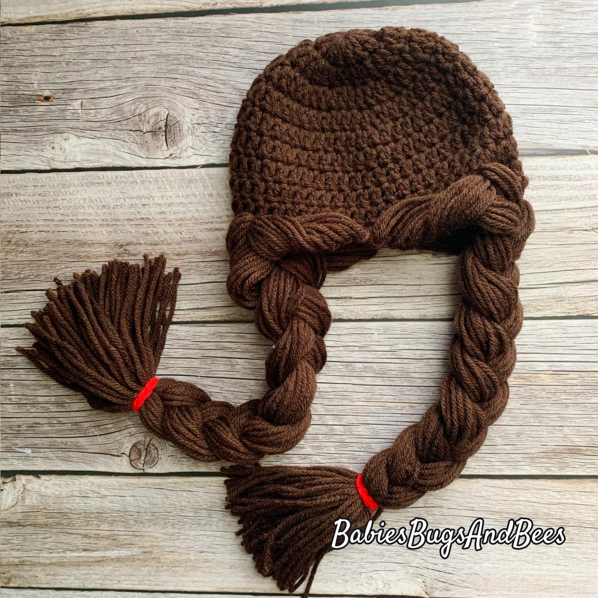 Peruvian Trading Company Virgin Acrylic Brown “Princess Leia” Style Beanie Hat STAR WARS PRINCESS LEIA KNIT SCARF & BEANIE | Mercari main image 3