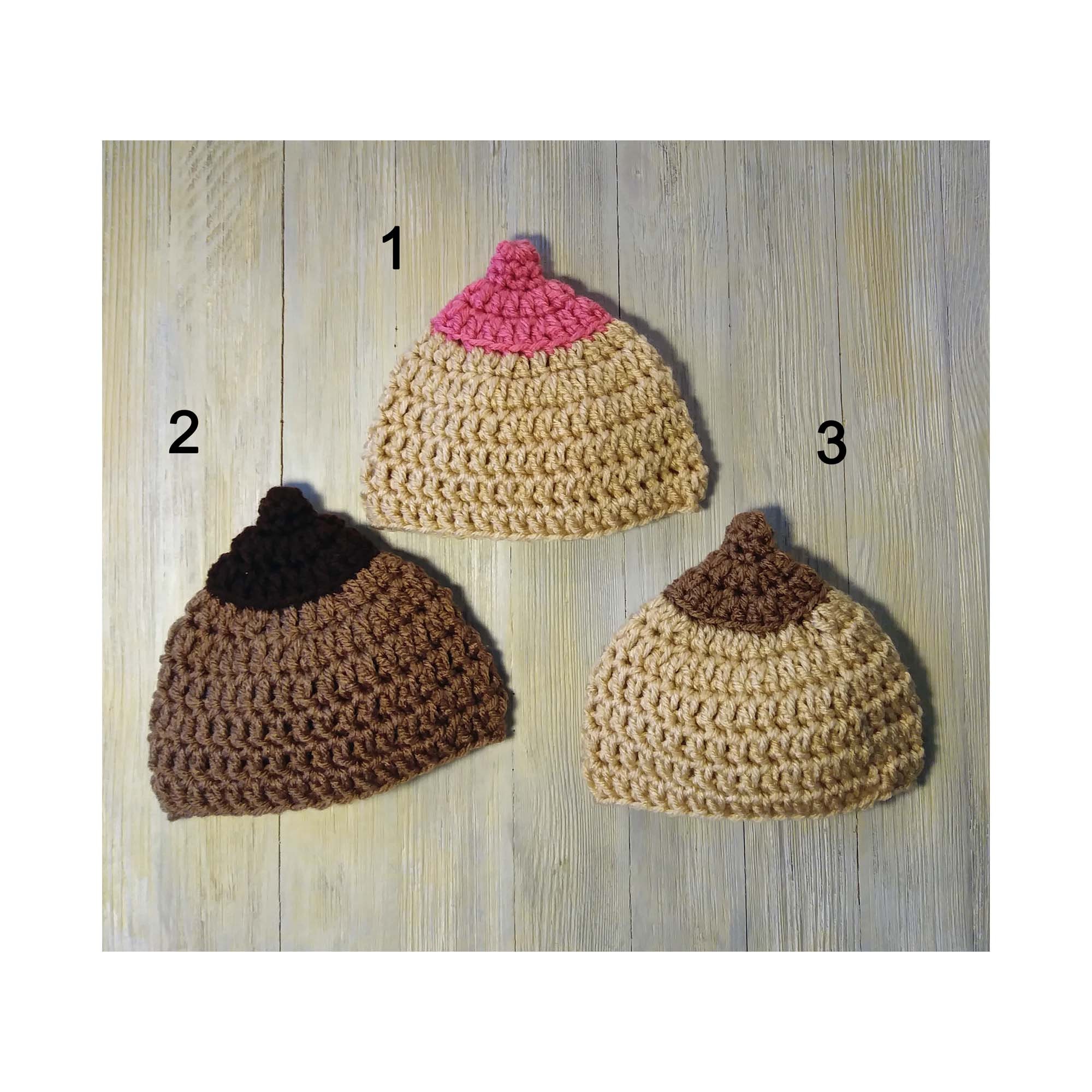 Breastfeeding Hat Crochet Boob Hat Nipple Baby Hat Newborn