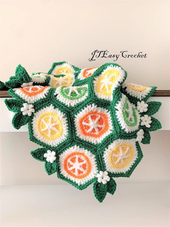 Citrus Baby Blanket, Oranges Swaddle Blanket, Summer Fruit Blanket, Stroller Blanket, Citrus Baby Shower Gift, Lemon Baby Blanket,
