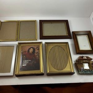 Assorted Vintage Picture Frames – Ornate Wood & Gold Frames – Cottagecore, Traditional, Gallery Wall Decor