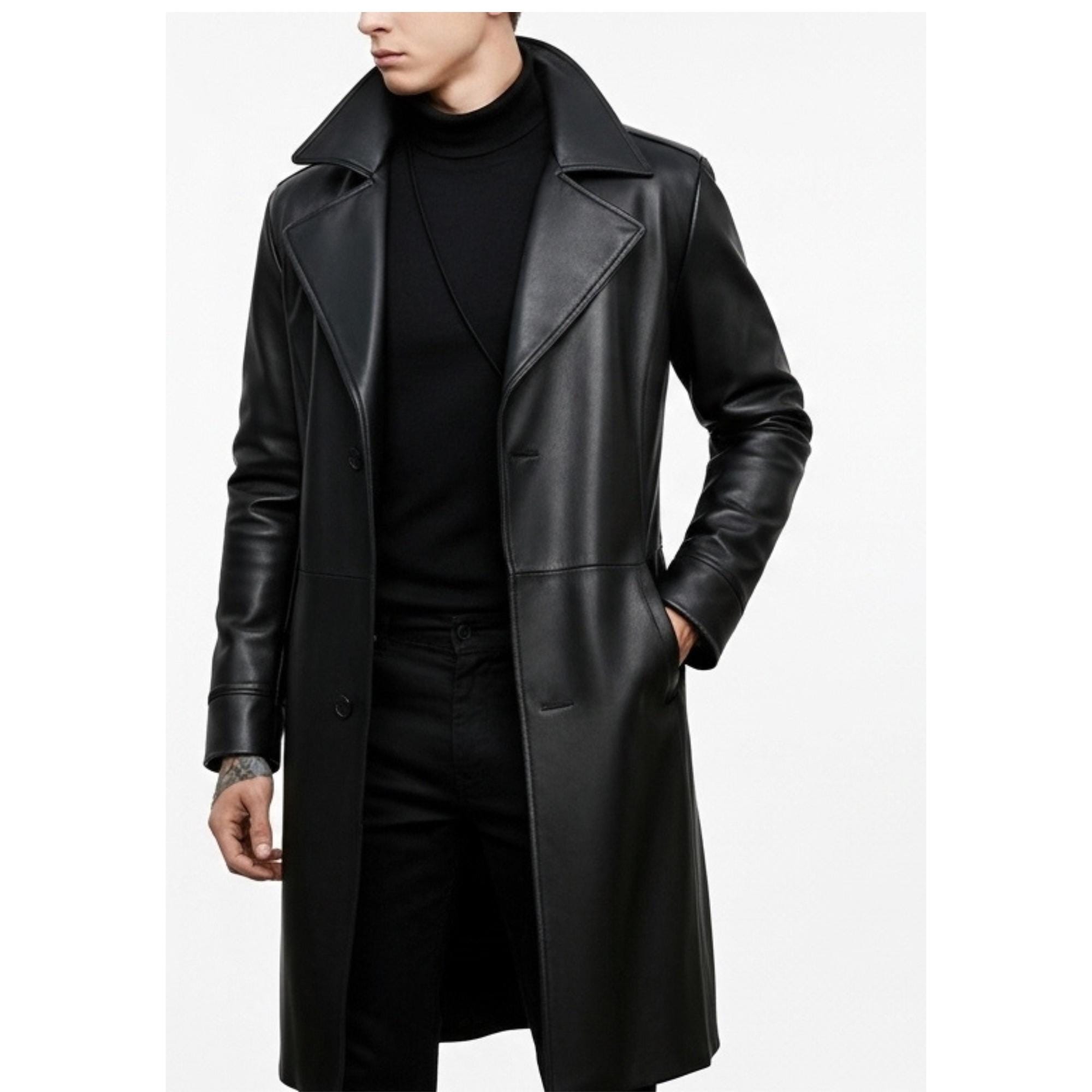 ジャケット・アウター real leather maxi long coat Leather Maxi Coat - Etsy