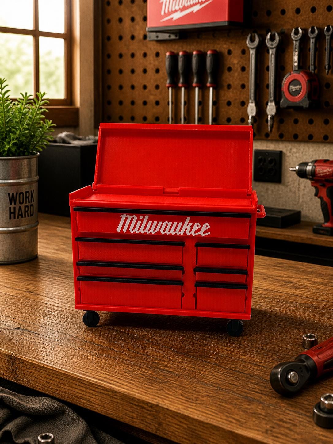 Mini Tool Box Word Milwaukee Mini Tool Box | 3D Printed Tool Chest With Working Drawers ...