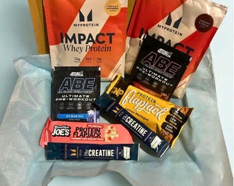 Letter Box Gift - High Protein Gift Box Present - Gym & Fitness