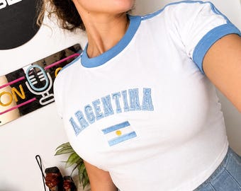 Remera Bordada- Argentina