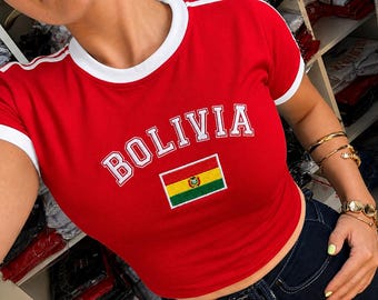 Embroidered T-shirt - Bolivia