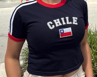 Chile Baby Tee, Chilean Pride Shirt, Chile Flag Baby Tee, Chile T-shirt, Chilean Gift