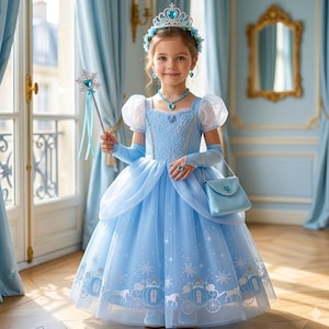 white christmas dresses Galaxy Girl Princess Dress main image 0