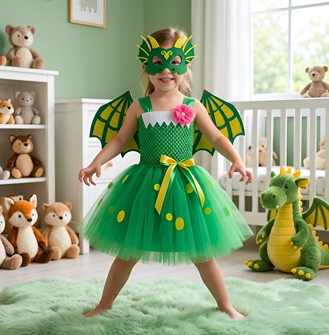 Green Dinosaur Dress - Etsy