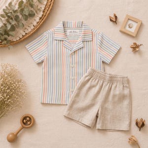 Kids Tommy Set Sewing Pattern, Hawaiian Shirt Shorts (PDF Download)