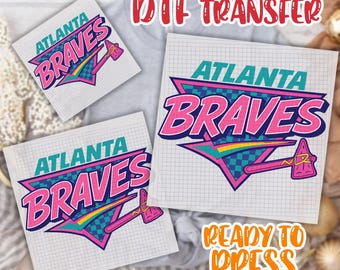 Transferencia Retro Braves Baseball DTF, Transferencia Baseball Season DTF, Brew Crew Game Day DTF, Gráficos Deportivos Vintage Braves DTF,