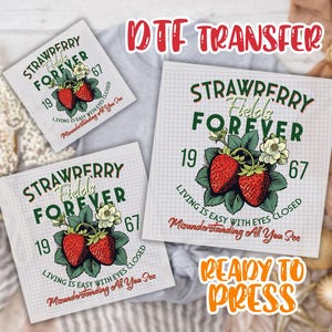 Old School Band DTF Transfer, Vintage Retro Band Dtf, Beatle Strawberry Fields Rock Band Dtf,
