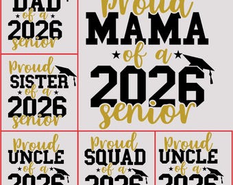 Paquete DTF para familias mayores orgullosas de 2026 Transferencia DTF