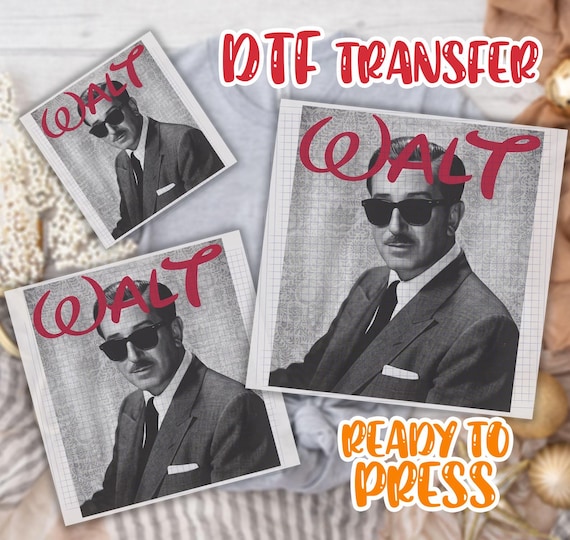 Retro Walt Disney DTF Transfer, Disney Mens Dtf,Disneyland Dtf, Magic Kingdom Dtf,Happiest Place On Earth, Disney Fan Gifts