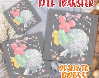 Retro Coquette Bow Disney Epcot DTF Transfer,Disney Trip Dtf, Epcot World Tour 1982 Dtf, Disneyworld Family Matching Dtf, Disney Vacation