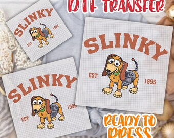 Retro Disney Toy Story Slinky DTF Transfer,Toy Story Slinky Dog Dash DTF Transfer, Magic Kingdom, Disney Family Trip, Birthday Gift
