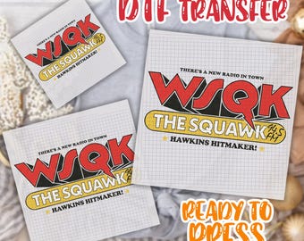 Wsqk Dtf,Wsqk The Squawk 94.5 DTF Transfer,Wsqk The Squawk 94.5 Fm Radio DTF Transfer, Wsqk Merch, Wsqk Dtf, Retro Radio Dtf,Wsqk The Squawk